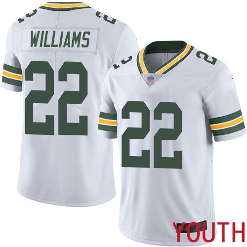 Green Bay Packers Limited White Youth 22 Williams Dexter Road Jersey Nike NFL Vapor Untouchable